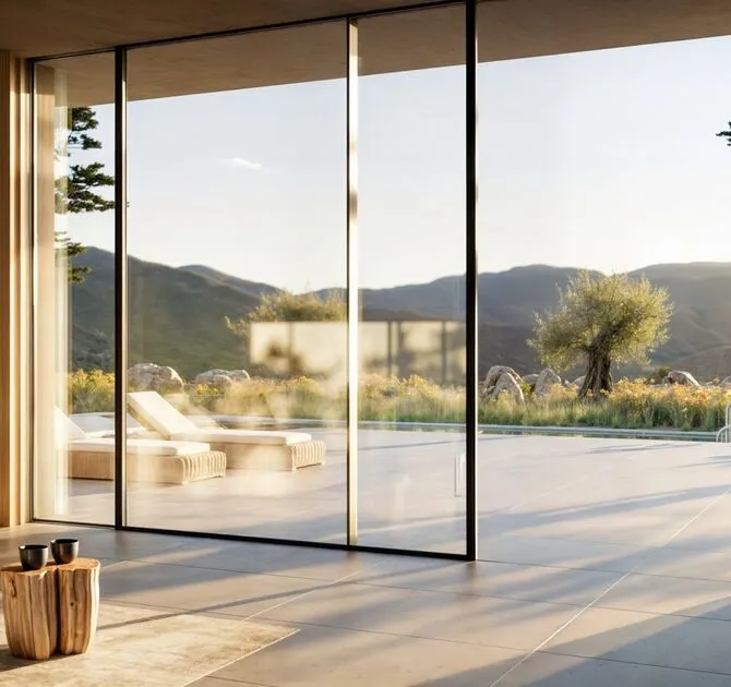 Reynaers HiFinity 147 PAS24 certified aluminium door - alternative installation view